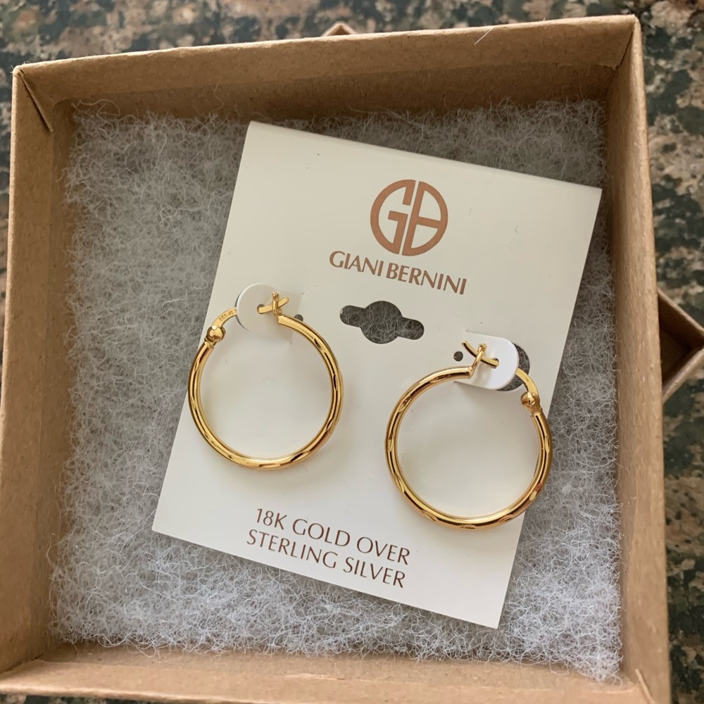 GIANI BERNINI 3/4” HOOP EARRINGS